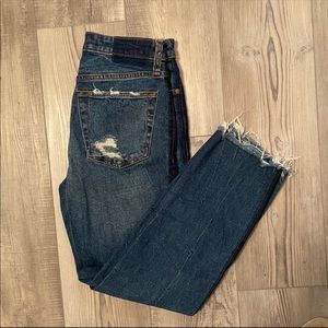 Abercrombie and Fitch High-Rise Straight Leg Jeans